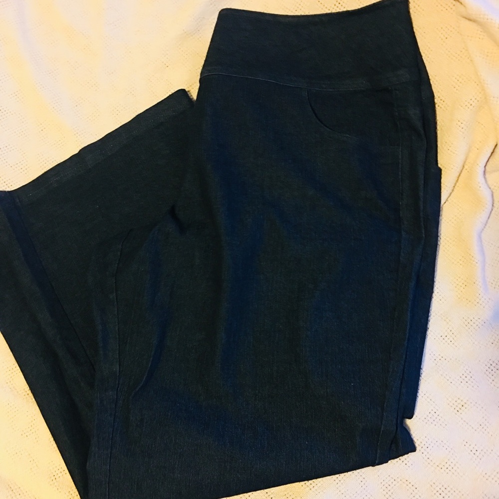 Ashley Stewart wide legged denim jeans